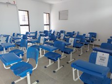 Sinalização de cadeiras nas salas de aula do CCTA