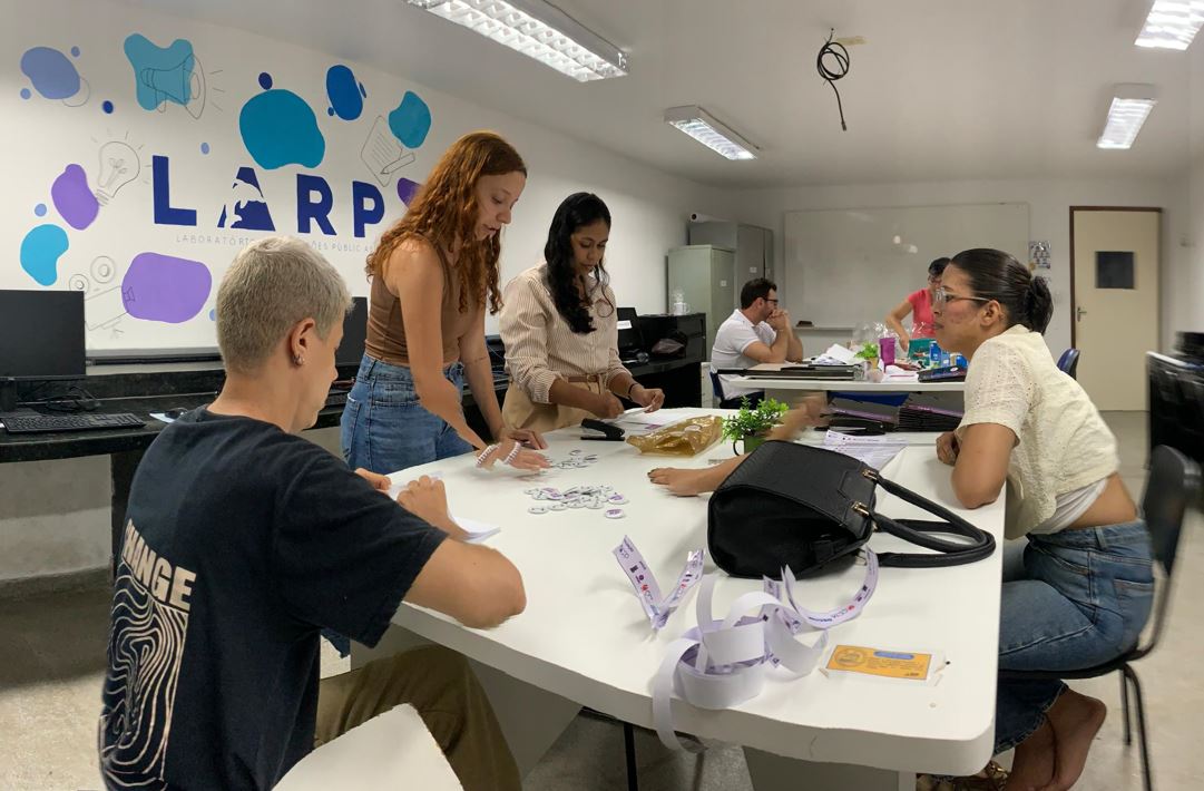 Preparação dos materiais do evento